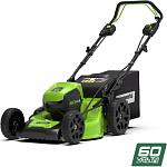 Газонокосилка аккумуляторная Greenworks Арт. 2502907, 60V, 46 см, самоходная, бесщеточная, без АКБ и ЗУ