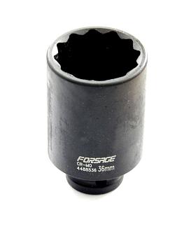 Головка ударная глубокая 36мм (12гр.) 1/2" FORSAGE артикул 4488536(Forsage)