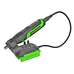 Гравер Greenworks G24RT, 24V, бесщеточный, 2,4/3,2мм, 6500–35000 об/мин, оснастка 52 шт, без АКБ и ЗУ, сумка (3200807)