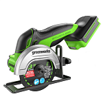 Углошлифовальная машина Greenworks GD24UCS, 24V, бесщеточная,76 мм, рез 18 мм, без АКБ и ЗУ (3402007)