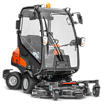 Райдер Husqvarna P 525D Rider (с кабиной и гидр. к-том в сборе, Kubota D1105, дизель, гидростатическая трансмиссия, гидроусилитель руля, 4х4), дека - аксессуар