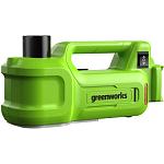Домкрат гидравлический Greenworks G24JACK, 24V, 155 мм подхват, 445 мм макс.подъем, автоблокировка, LED, без АКБ и ЗУ (3401407)