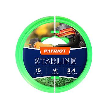 Леска для триммеров PATRIOT Starline D 2,4мм L 15м