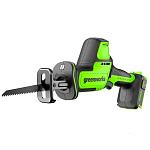 Пила сабельная Greenworks GPT-CRS-25 24V 1200507 (26 мм) бесщеточная аккумуляторная
