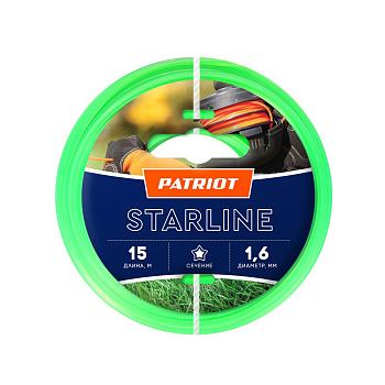 Леска для триммеров PATRIOT Starline D 1,6мм L 15м
