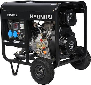 Генератор дизельный Hyundai DHY6000LE+колеса