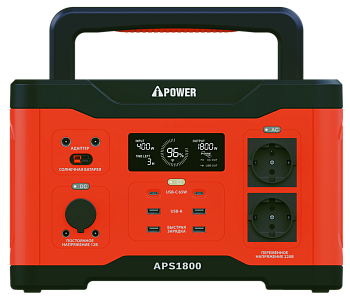Аккумуляторная портативная электростанция A-IPOWER APS1800