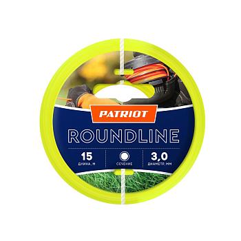 Леска для триммеров PATRIOT Roundline D 3.0мм L 15м