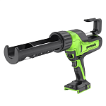 Пистолет для герметиков Greenworks G24CAU, 24V, макс 310 мл, 1400–2900Н, 1–10 мм/с, без АКБ и ЗУ (3501707)