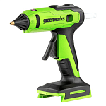 Пистолет клеевой Greenworks G24GLG, 24V, 150°С, 90 сек, 11 мм, без АКБ и ЗУ (3502207)