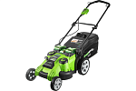 Аккумуляторная газонокосилка GreenWorks G40LM49DB TwinForce 2500207VB