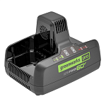 Быстрое зарядное устройство для двух аккумуляторов Greenworks Арт. 2954407, 60V, 10А
