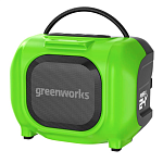 Беспроводная акустическая система Greenworks GPT-MNBS, 24V/220V, Bluetooth 5.0, TWS, AUX, USB-C, 40Вт PMPO, без АКБ и ЗУ (3503107)
