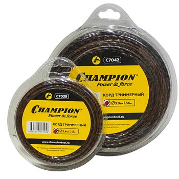 Корд триммерный CHAMPION  Magic 2.4мм*15м (витой квадрат)