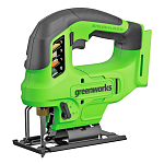 Лобзик Greenworks GD24JS90, 24V, бесщеточный, 90 мм, 0-3000/мин,LED, без АКБ и ЗУ (3601707)