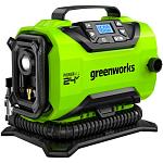 Компрессор автомобильный Greenworks ACG301, 24V / 12V, макс. 11 бар, 420 л/мин, без АКБ и ЗУ (3400807)