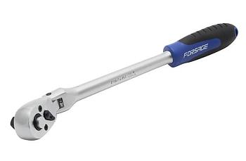 Трещотка шарнирная с резиновой ручкой 72 зуба 3/8" FORSAGE артикул 802318 (Forsage)