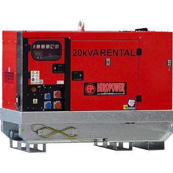 Генератор дизельный Europower EPSR 20 TDE в кожухе