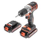 Дрель-шуруповерт BLACK & DECKER ASD18KB-QW